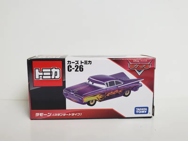 Takara Tomy Tomica Disney Pixar Cars C-26 Ramone Standard Type Die-Cast Model Car, Purple Character Toy Vehicle with Detailed Design & Authentic Styling, Collectible Diecast Car for Kids, Boys & Girls