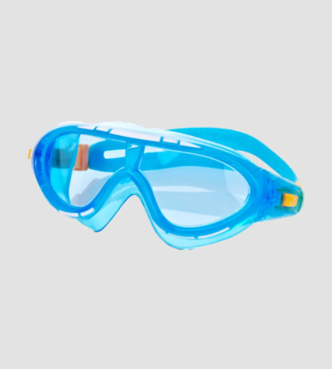 Speedo Unisex Kids Rift Tint-Lens Swim Goggles – Blue & Orange | Ages 6–14 | Anti-Fog & UV Protection