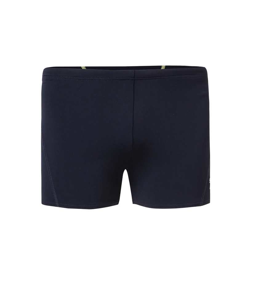 Speedo Men’s Endurance+ Essential Splice Aquashort – True Navy & Spritz | Chlorine Resistant Swimming Jammer with UPF 40+ & Drawstring Waist