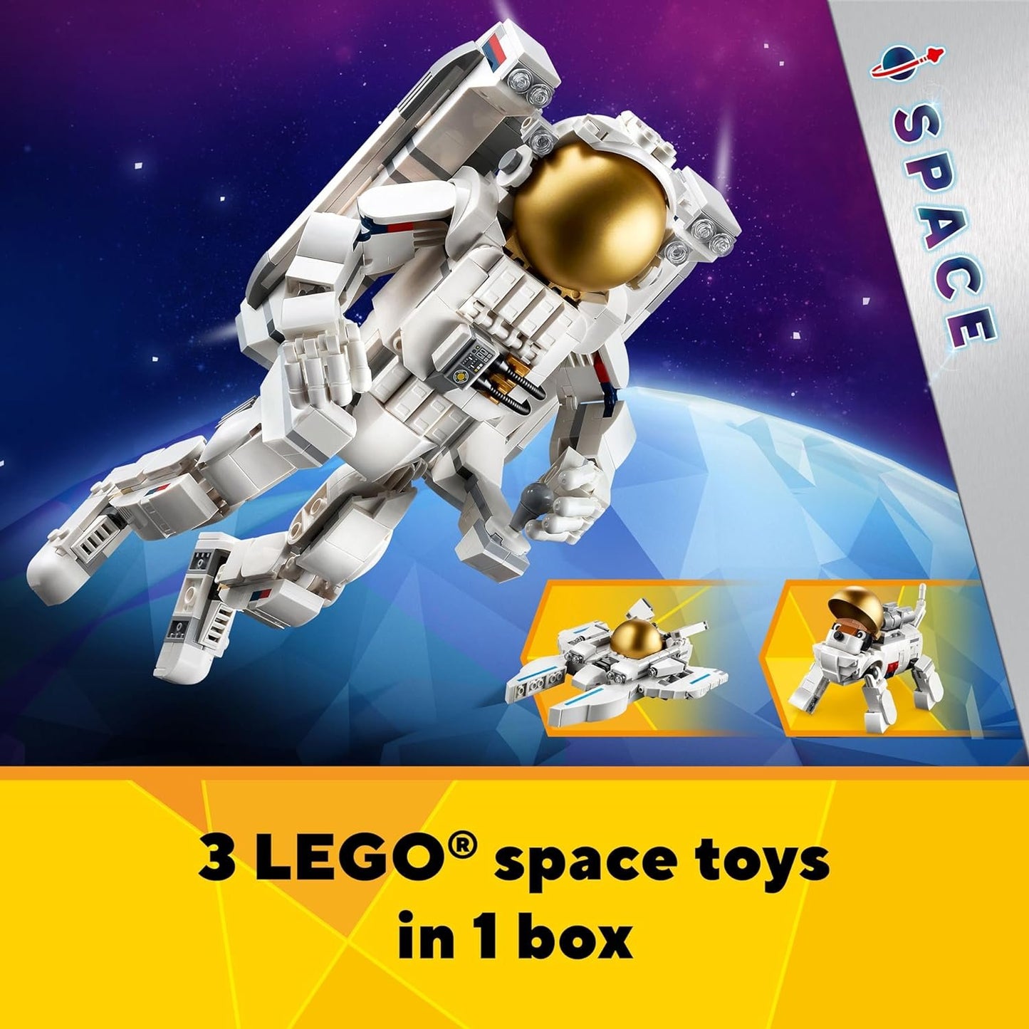 LEGO 31152 Creator Space Astronaut 3in1 Toy Set (647 Pieces)