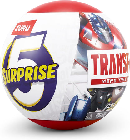 ZURU 5 Surprise Transformers Optimus Prime Collectible Capsule Toy | Mini Action Figure with Surprise Accessories | Kids Toy 3+