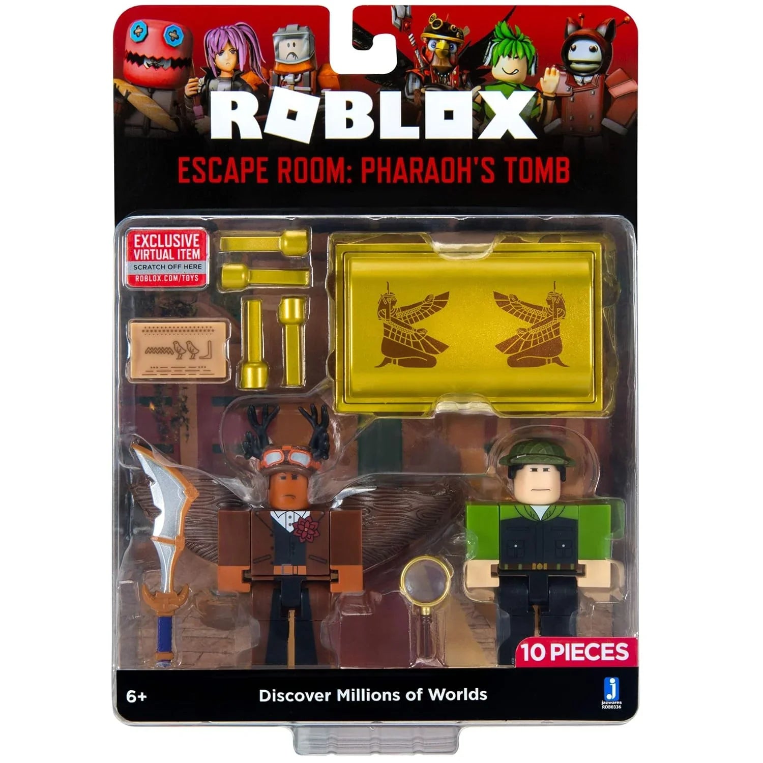 Roblox Action Collection: Escape Room – The Pharaoh’s Tomb Game Pack with Exclusive Virtual Item - Jaiman Toys