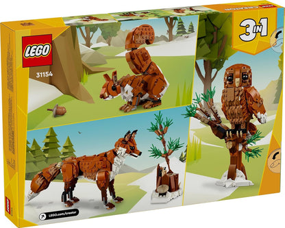 LEGO Creator Forest Animals: Red Fox 3in1 Toy 31154 (667 Pieces)