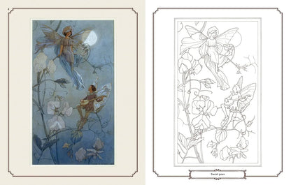 Enchanting Fairies Colouring Kit – 64-Page Book, 6 Frameable Prints & 10 Pencils - Jaiman Toys