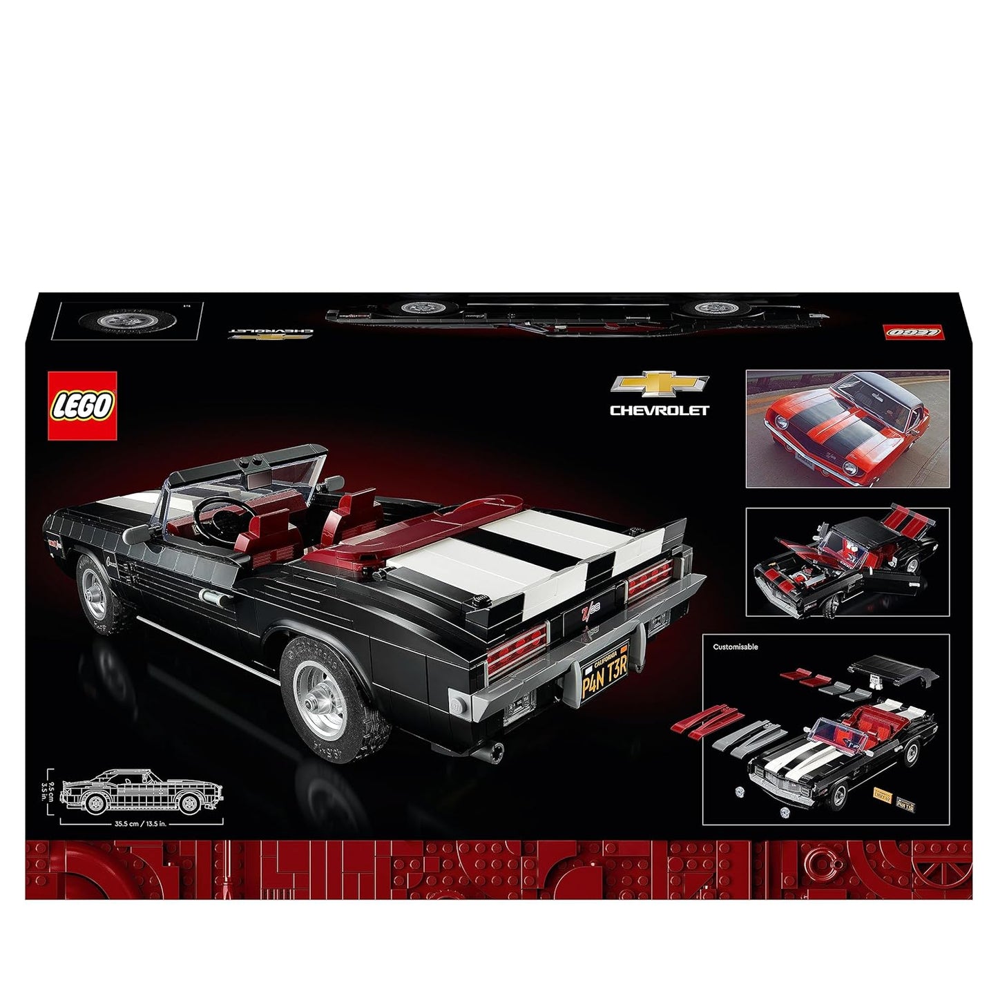 LEGO Chevrolet Camaro Z28 10304 Building Kit (1,458 Pieces),Multi