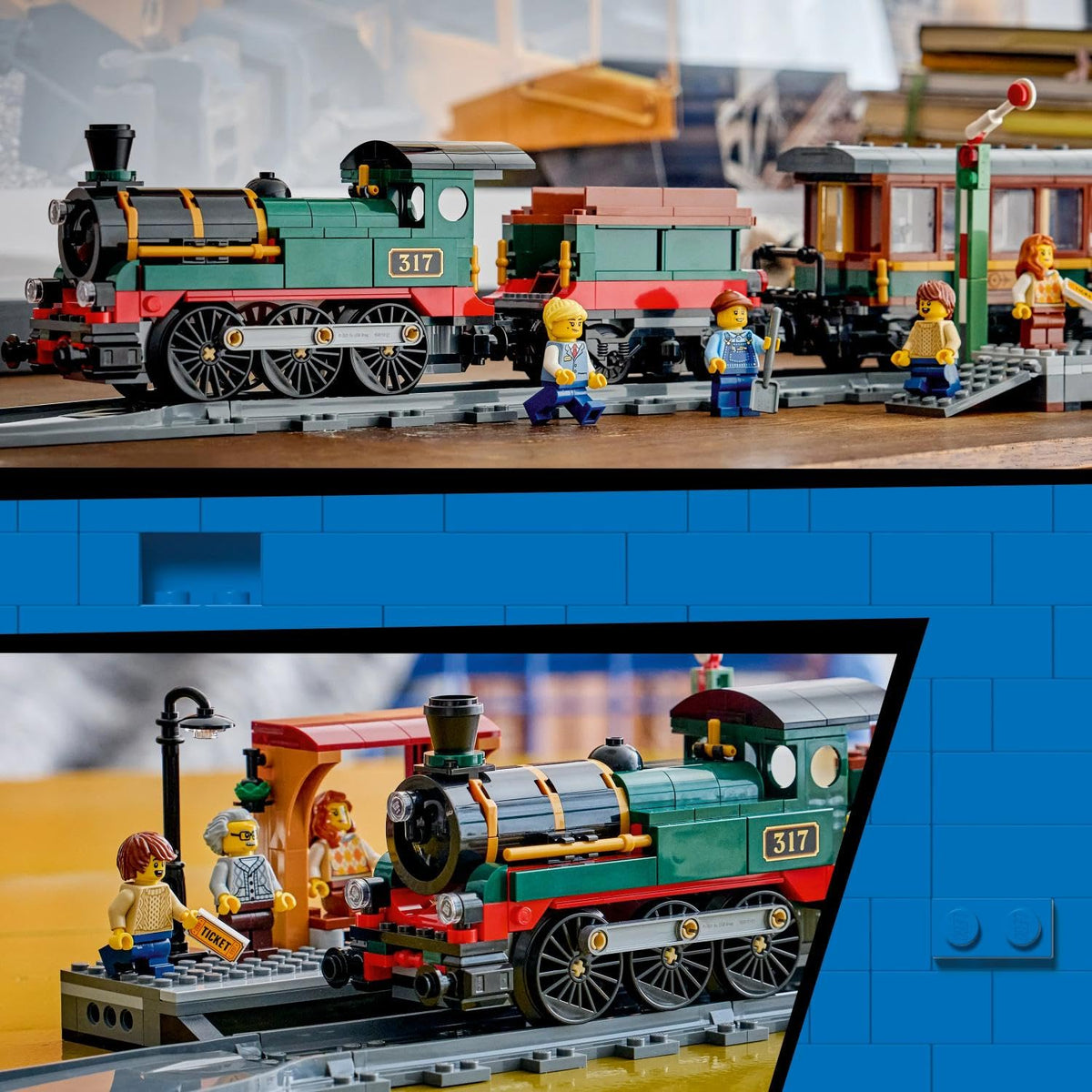 LEGO City Vintage Steam Train - Toy Train Set Building Kit for Kids Ages 7 and Up - 60511