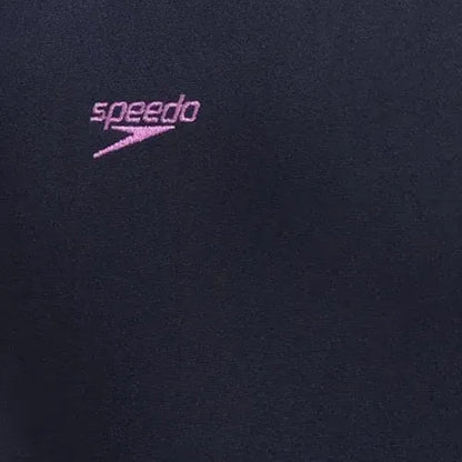 Speedo Essential Endurance+ Legsuit for Girls – True Navy & Sweet Purple | 100% Chlorine Resistant Swimming Costume with UPF 40+ Protection