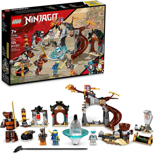 Lego 71764! NinJago Ninja Training Center Building Kit Featuring NinJago Zane and Jay, a Snake Figure and a Spinning Toy; Construction Toys for Kids Aged 7+ (524 Pieces)