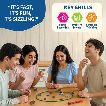 Skillmatics Classics Sizzle Magnetic Strategy Game – 2–4 Players, Two Difficulty Levels