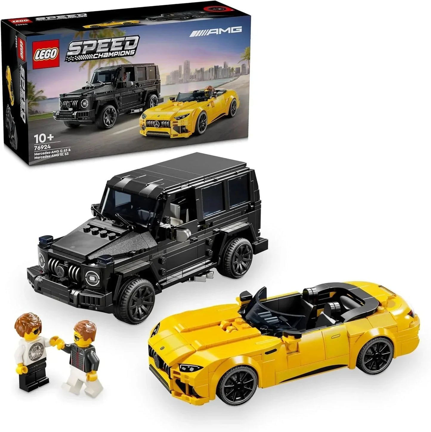 Lego 76924 Speed Champions Set: 76924 Mercedes-AMG G 63 & Mercedes-AMG SL 63 (808 Pieces)