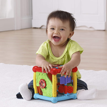 VTech Busy Learners Activity Cube – Interactive Educational Learning Toy with Lights, Sounds, Music & Motor Skill Activities for Babies 6-36 Months