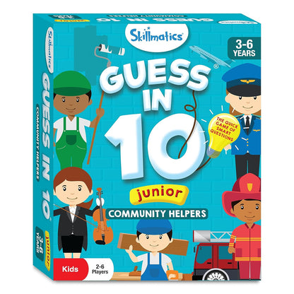 Skillmatics Card Game - Guess in 10 Junior Community Helpers for Kids, Boys, Girls, and Families Who Love Board Games and Educational Toys, Travel Friendly,...