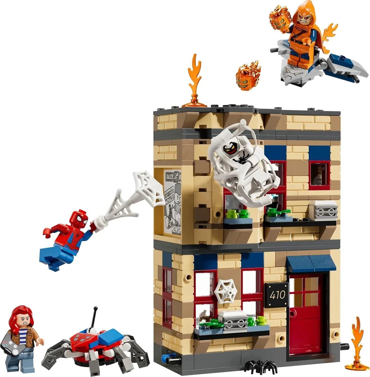 LEGO 76317  Marvel Peter Parkers Apartment Super Hero Battle Building Toy for 8+ Gift for Boys and Girls