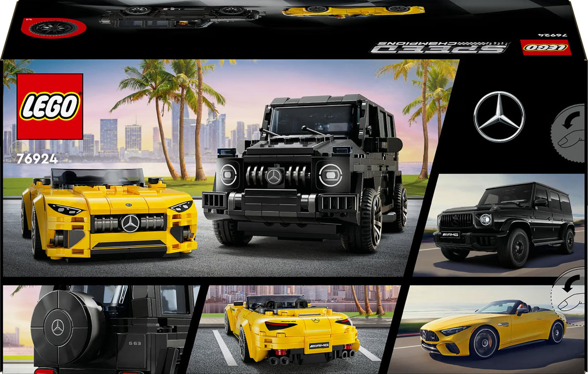 Lego 76924 Speed Champions Set: 76924 Mercedes-AMG G 63 & Mercedes-AMG SL 63 (808 Pieces)