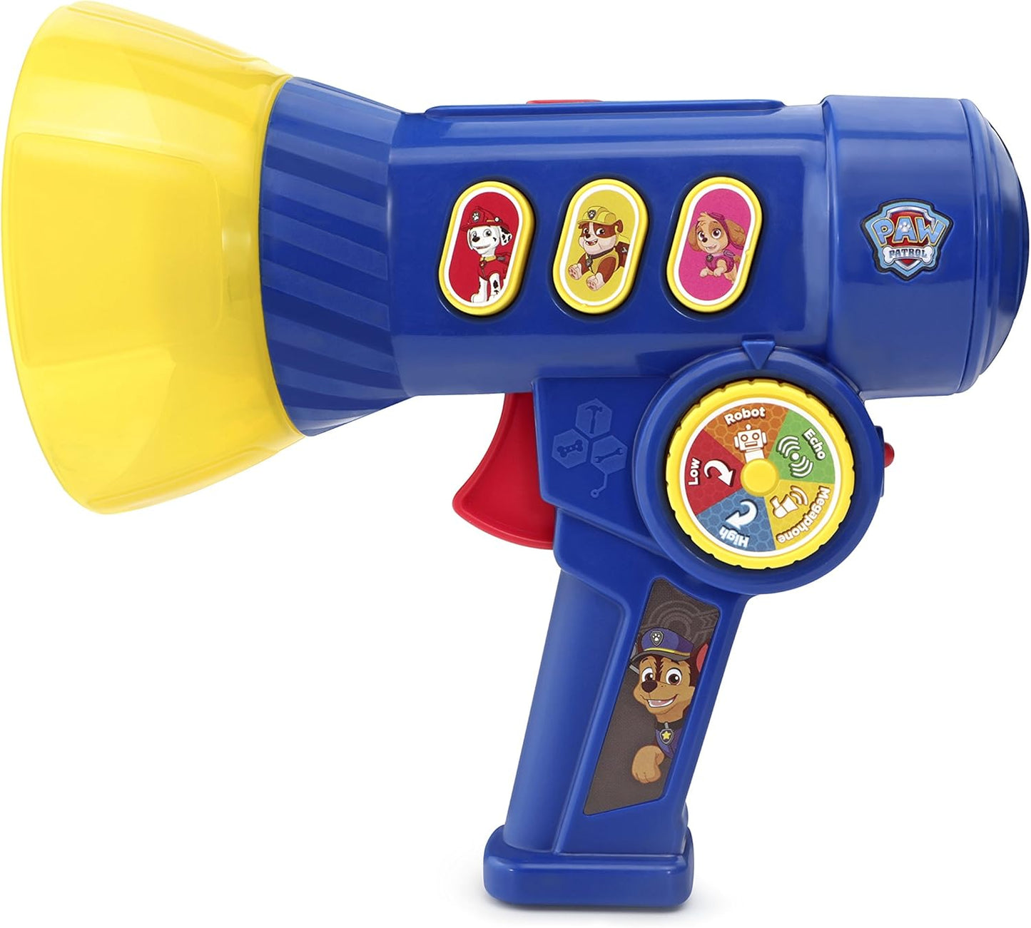 VTech PAW Patrol Megaphone Mission Voice Changer, Blue | Interactive Voice Changer with Siren, Character Sounds, Flashlight & PAW Patrol Rescue Role Play Toy
