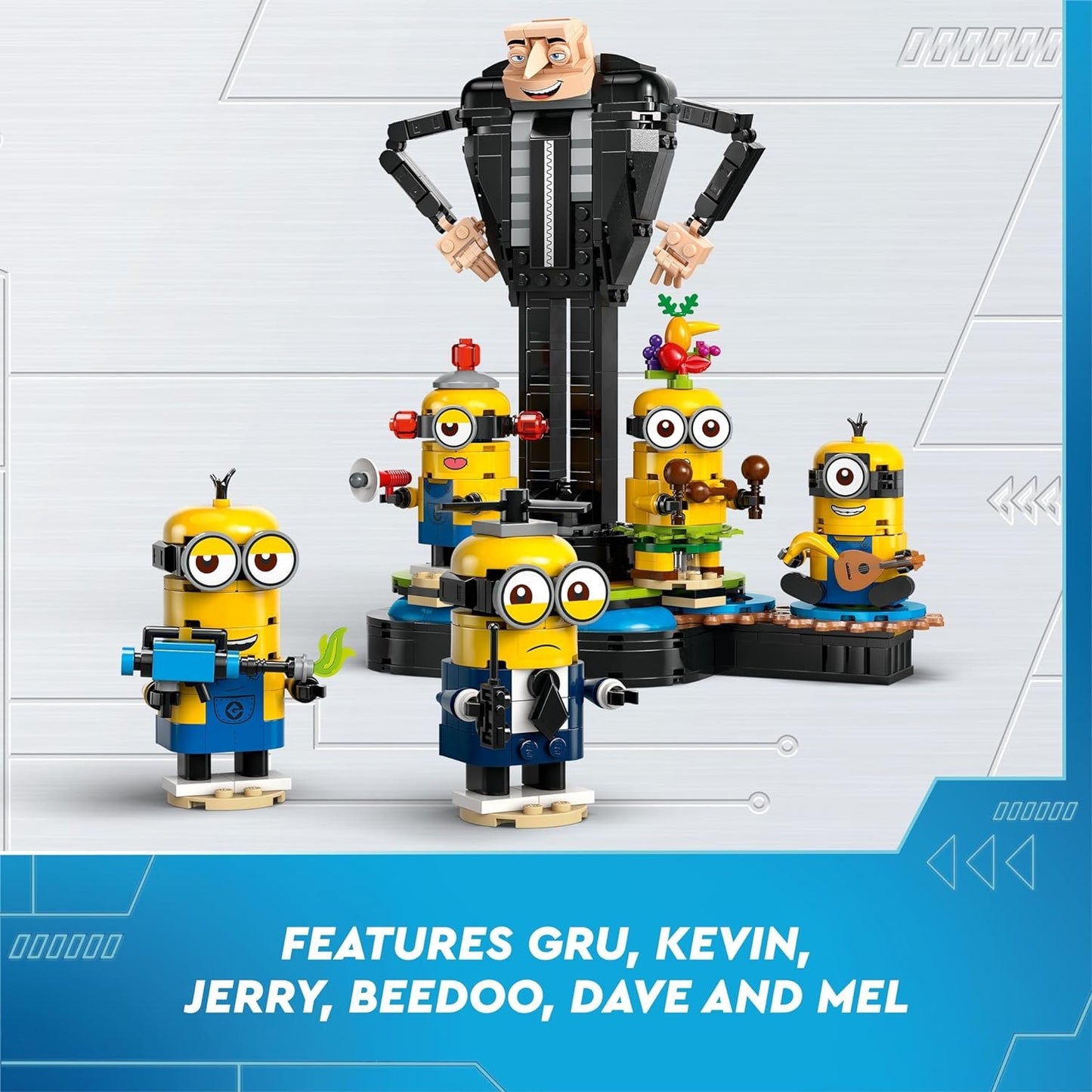 LEGO 75582 Despicable Me Gru und die Minions aus LEGO Steinen