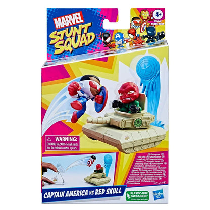 Marvel Stunt Squad Captain America vs. Red Skull Playset, 1.5-Inch Action Figures - Jaiman Toys