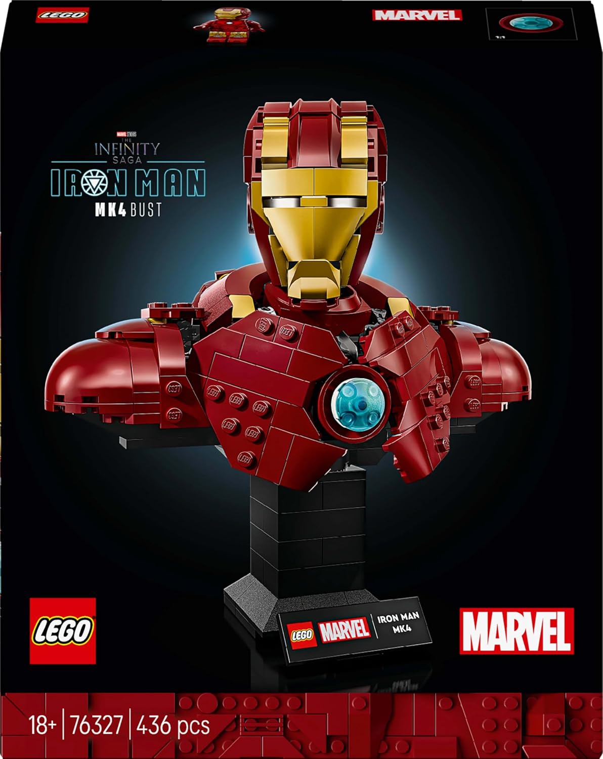 LEGO 76327 Marvel Iron Man MK4 Bust Building Set (436 Pieces)
