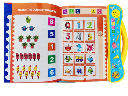 Study Book Intellectual Learning – Interactive Educational Toy for Kids 4+ with Phonics, Letters, Numbers & Animals
