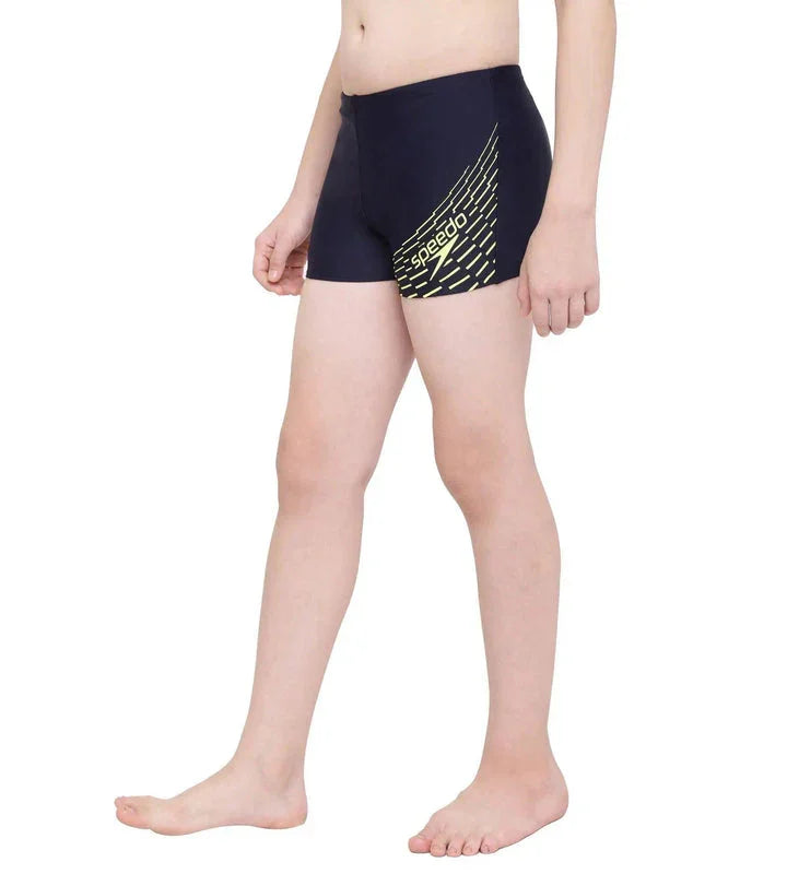 Speedo Boy's Endurance 10 Medley Logo Aquashort – True Navy & Spritz, Size 28 | Chlorine Resistant & UPF 40+ - Jaiman Toys
