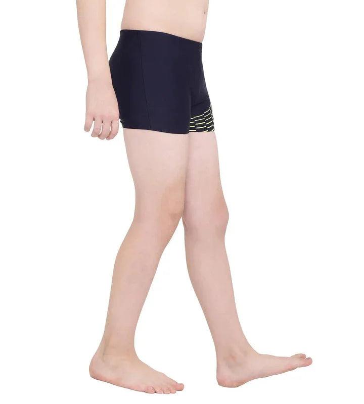 Speedo Boy's Endurance 10 Medley Logo Aquashort – True Navy & Spritz, Size 28 | Chlorine Resistant & UPF 40+ - Jaiman Toys