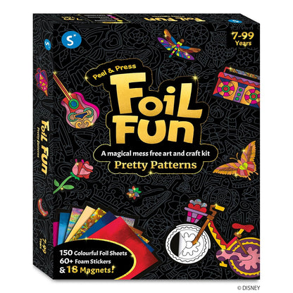 Skillmatics Art & Craft Activity - Foil Fun Pretty Patterns, Mess-Free Art, Magnets & Supplies, DIY Colorful Creative Activity, Craft Kits, Gifts for Kids, Teens, Adults, Families