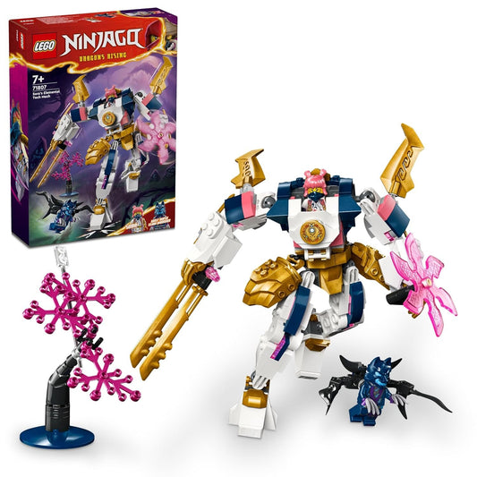 LEGO NINJAGO Sora’s Elemental Tech Mech Toy 71807 (209 Pieces)