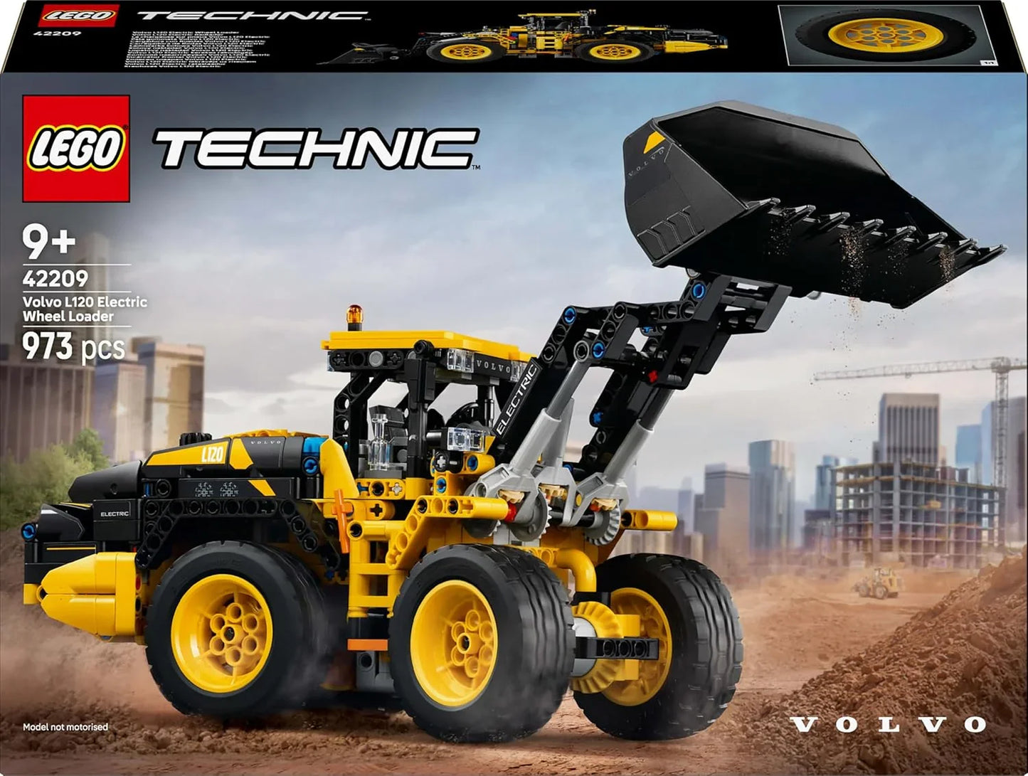 LEGO® 42209 Technic Volvo L120 Electric Wheel Loader – Construction Vehicle Building Kit for Kids & Adults (973 Pieces)