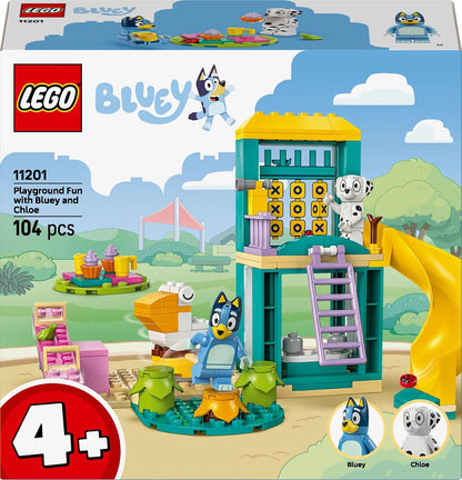 LEGO Bluey Playground Fun with Bluey & Chloe Building Kit 11201 – Preschool Toy for Kids 4+