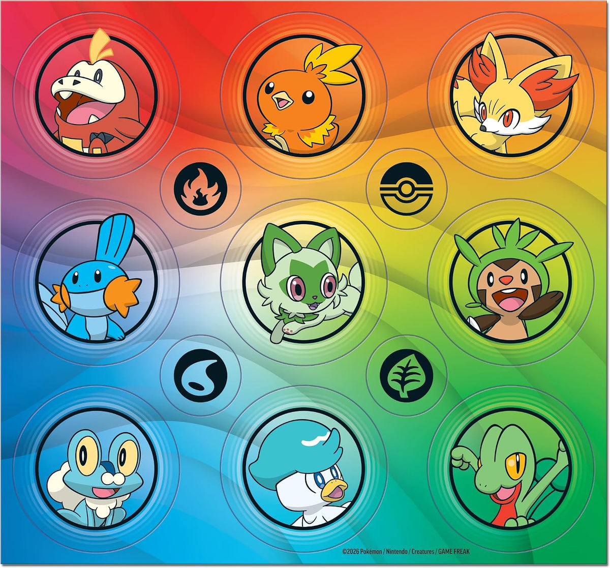 Pokémon TCG First Partner Illustration Collection Series 3 – 2 Booster Packs, 3 Promo Cards & Sticker Sheet