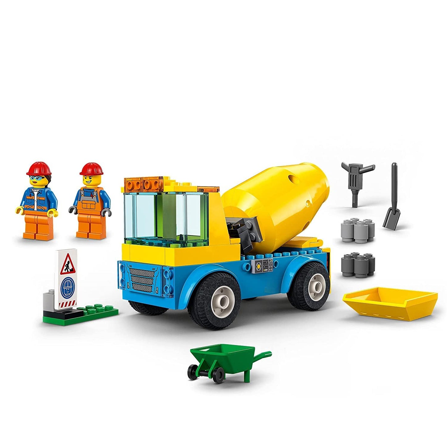 LEGO 60325 City Cement Mixer Truck Building Kit (85 Pieces)