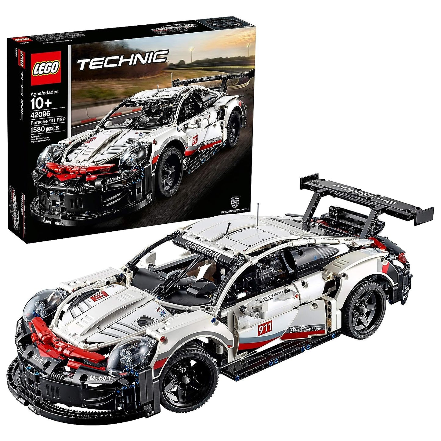 LEGO Technic Porsche 911 RSR 42096-Construction Kit (1580 Pcs) from LEGO ,Multicolor