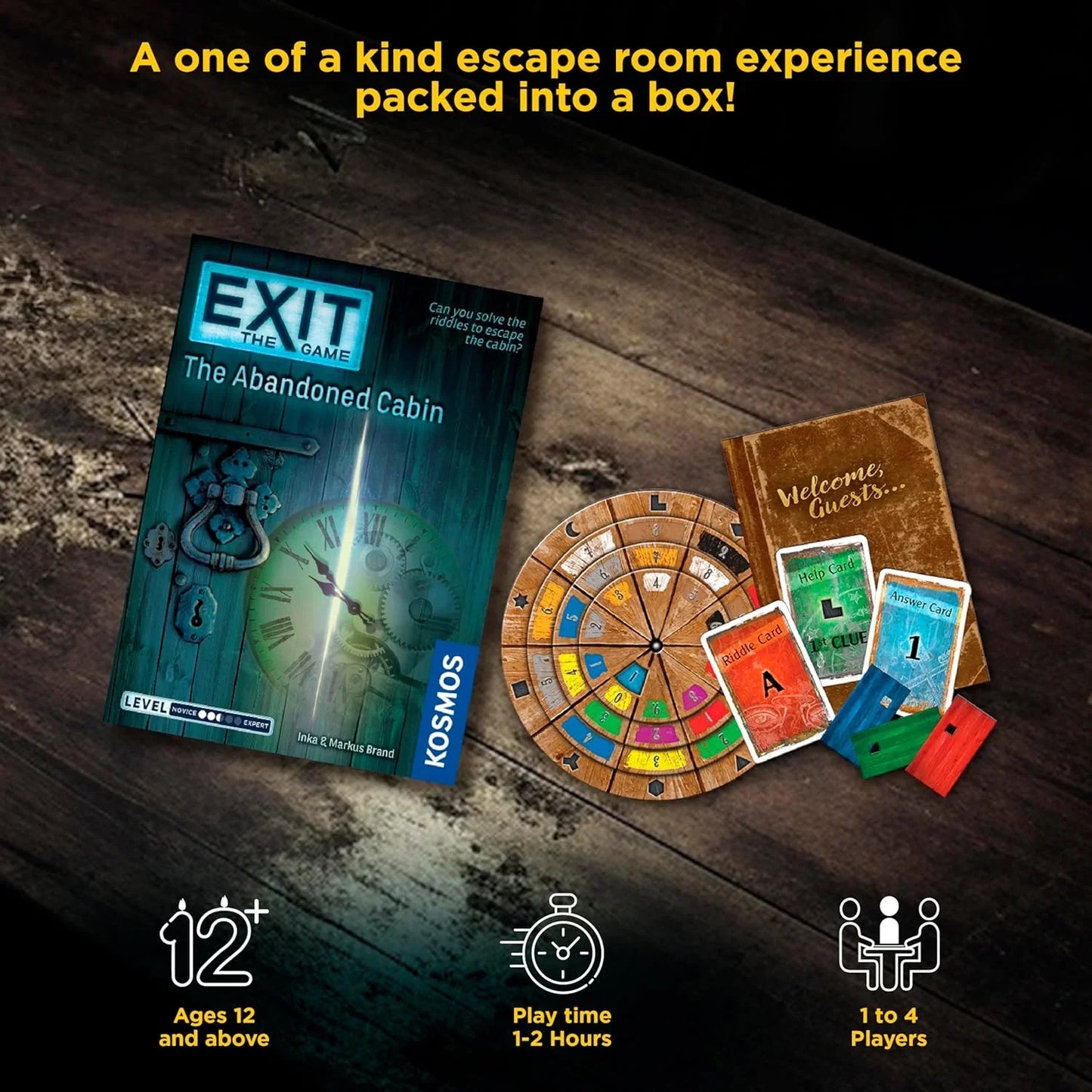 EXIT: The Abandoned Cabin – Escape Room Puzzle Card Game - Jaiman Toys