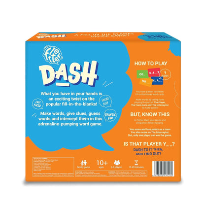 Binca Fletter Dash – Scrabble Inspired Fill in the Blanks Word Board Game (3–6 Players, 10+) - Jaiman Toys