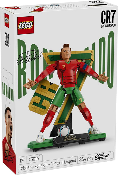 LEGO 43016 Editions Cristiano Ronaldo – Soccer Legend  Building Set | CR7 Collectible Football Display Model for Kids & Fans