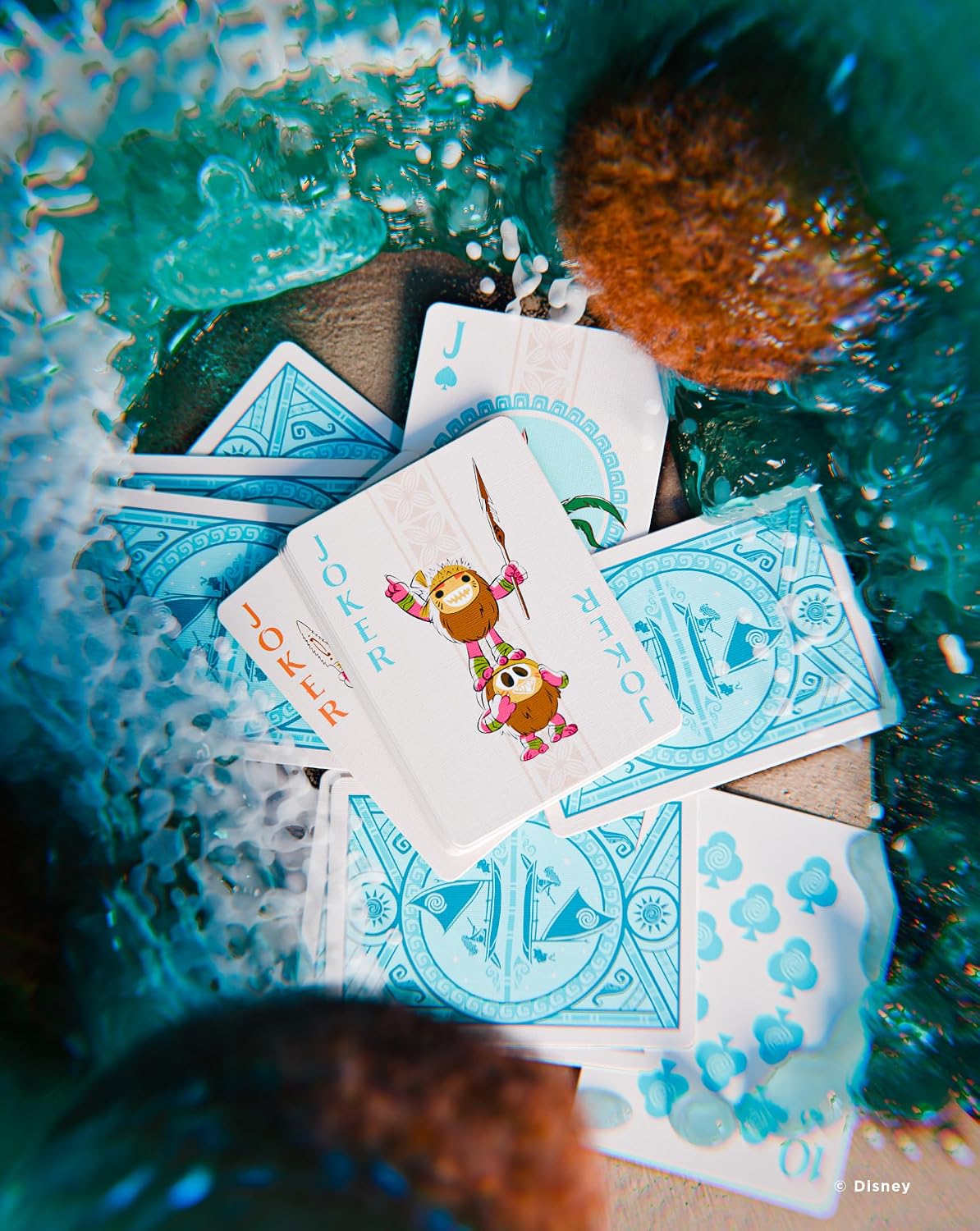 Bicycle Disney Moana Playing Cards – Poker Size Deck with Air-Cushion Finish & Foil Tuck Box