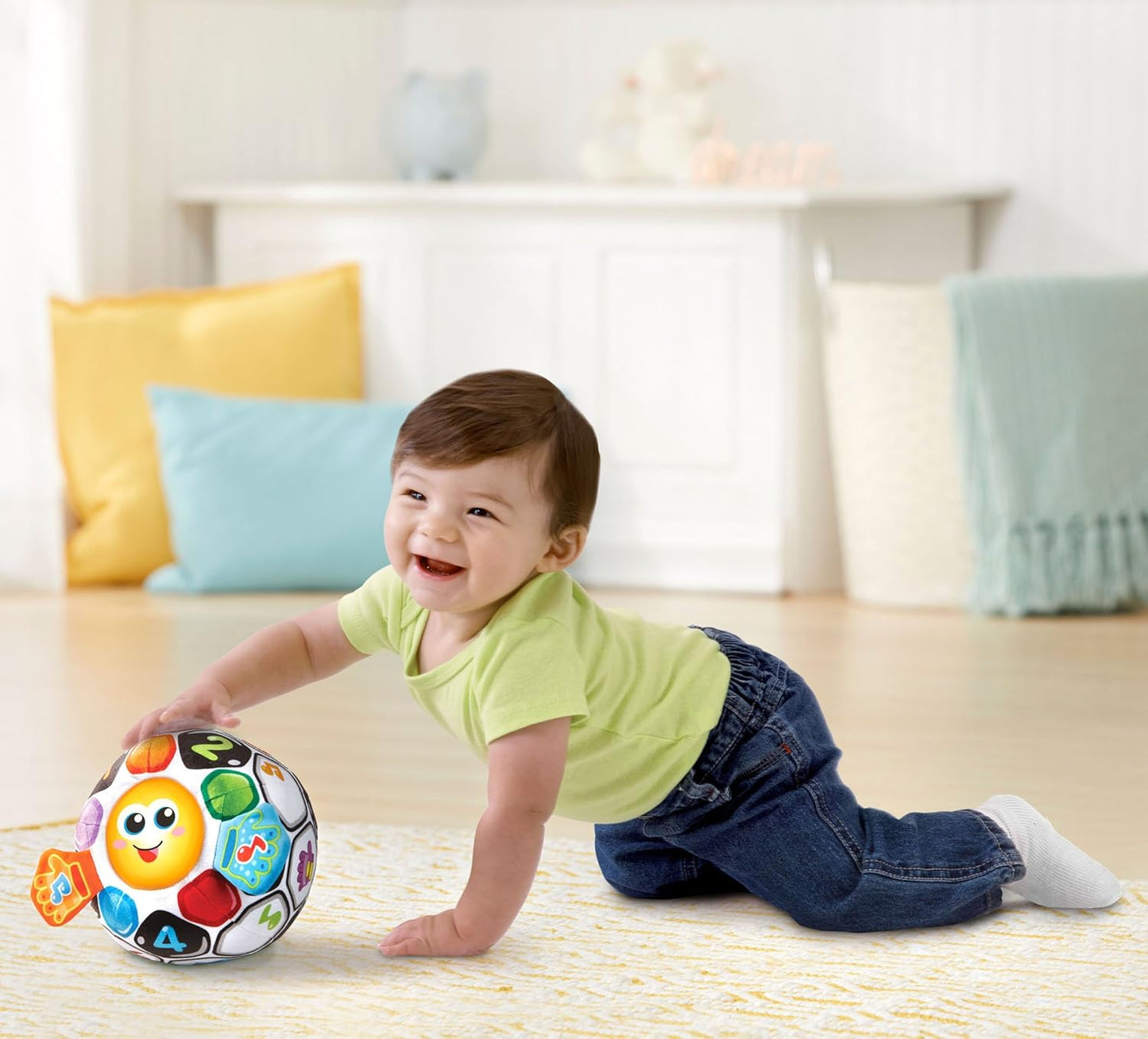 VTech Bright Lights Soccer Ball - For 6 to 36 Months Baby
