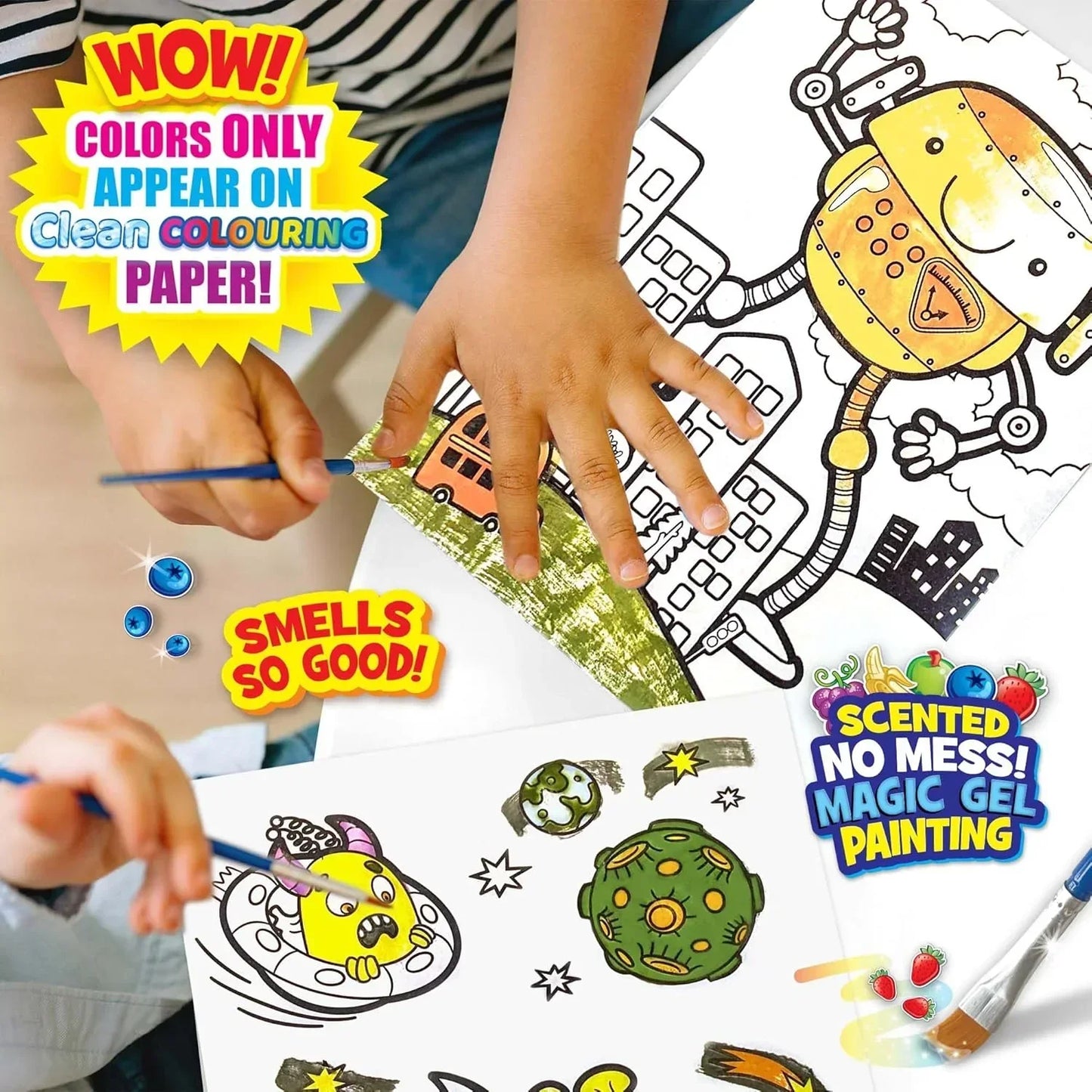 Scentos CleanColouring Magic Gel Painting Adventure Set - Jaiman Toys