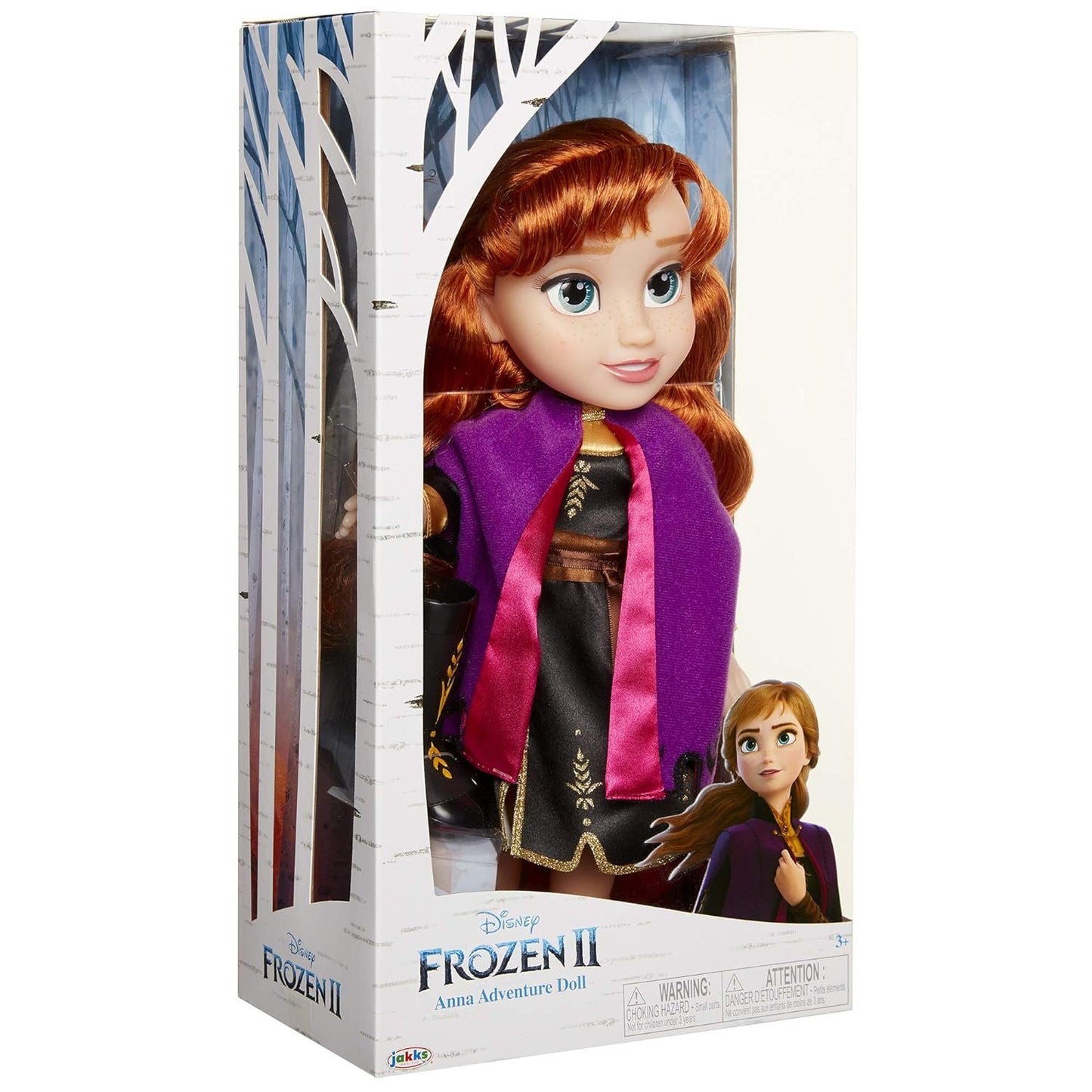 Disney's Anna Travel Doll: Journeying in Style with Violet Cape, Boots &amp; Unique Hairstyle - Ages 3+, 14 inches