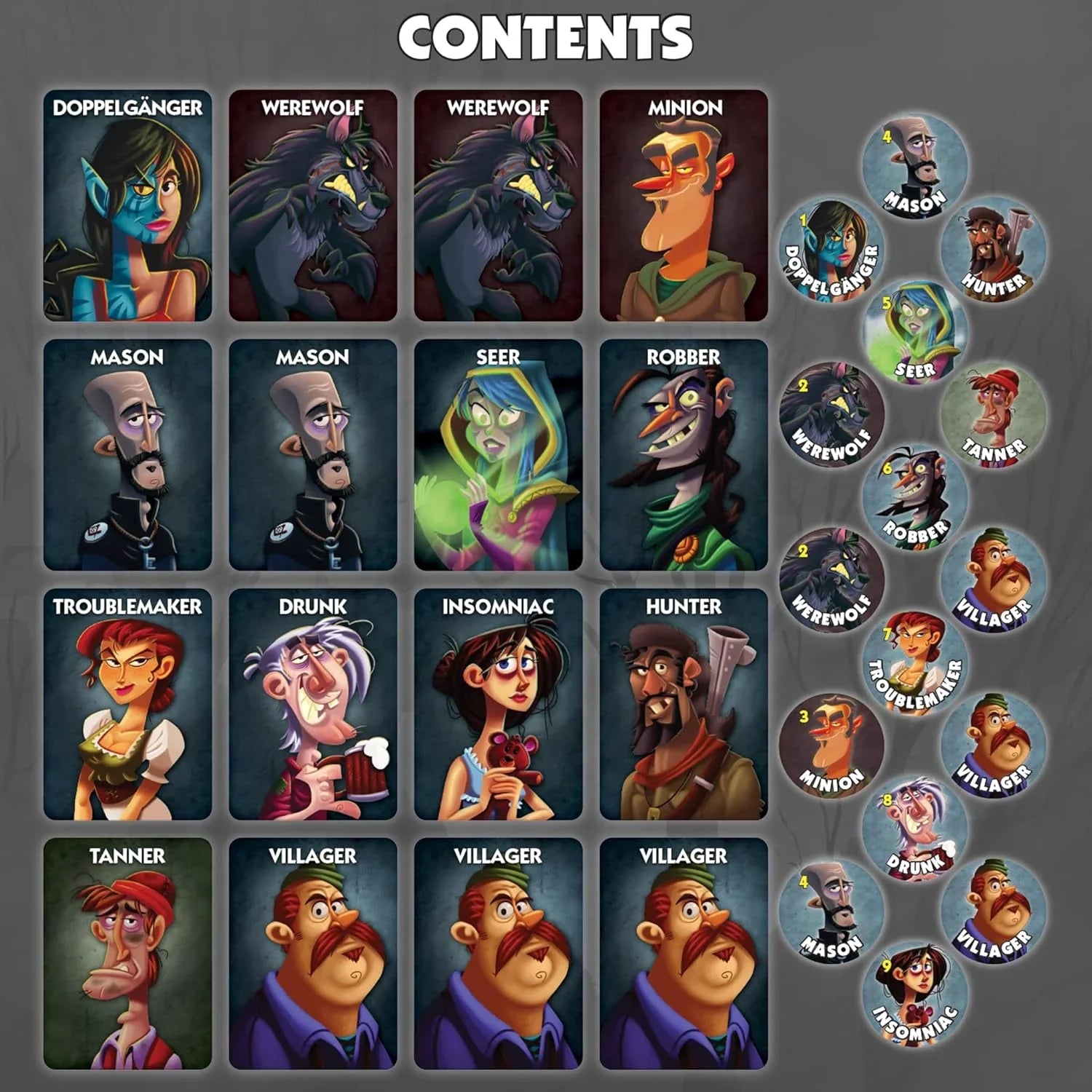 Bezier Games One Night Ultimate Werewolf Board Game - Jaiman Toys