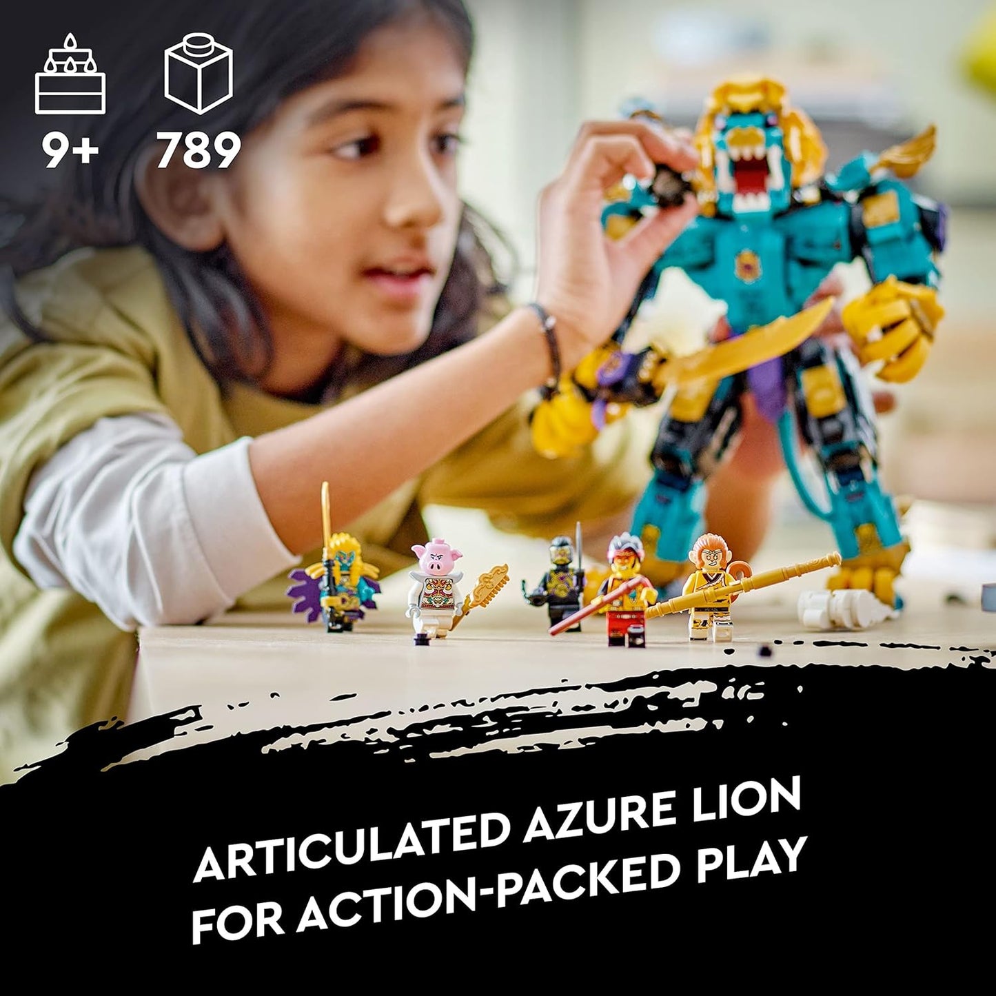 LEGO Monkie Kid 80048 The Mighty Azure Lion (789 Pieces)