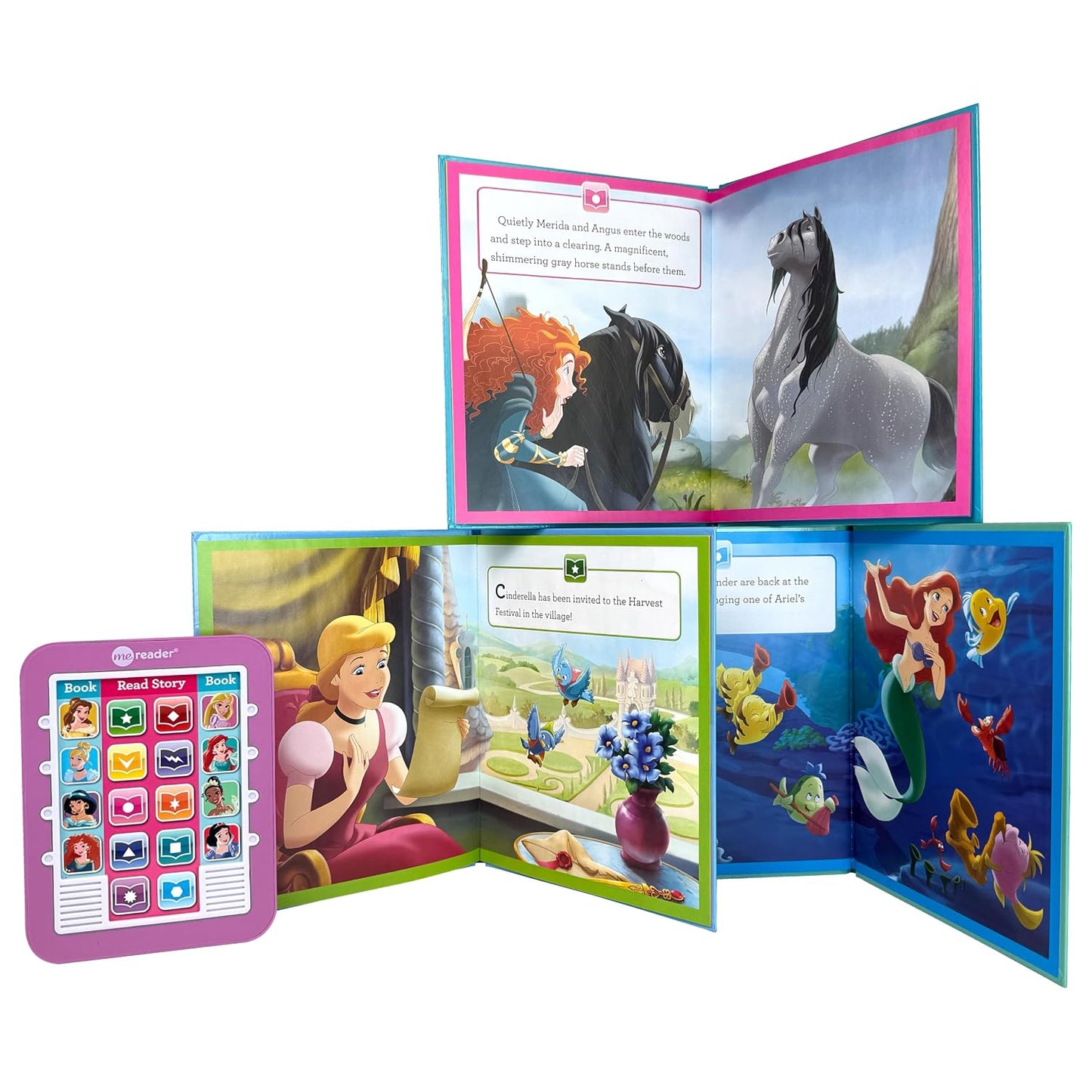 Disney Princess Dream Big Princess Me Reader Electronic Storybook & 8 Book Set by PI Kids | Interactive Reading Toy with Disney Princess Stories | Educational Learning Gift for Toddlers & Kids
