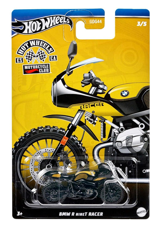 Hot Wheels 2024 Motorcycle Club BMW R Ninet Racer, Yellow