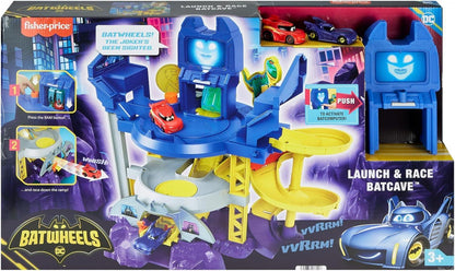 Fisher-Price DC Batwheels Toy Car Race Track' Launch & Race Batcave with Lights & Sounds - Jaiman Toys