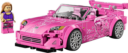 LEGO 77241 Speed Champions 2 Fast 2 Furious Honda S2000 - Pink Car Toy with Anime-Style Graphics - incl. a Suki Minifigure with a Spanner - Gift For 9+ Year Old Boys, Girls & Adult Movie Fans