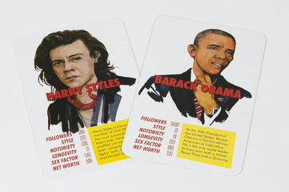 The Fame Game – Celebrity Trump Cards Game - Jaiman Toys