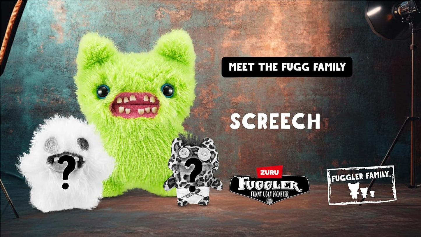Fugg Family by ZURU Funny Ugly Monster, Plush, Collectible, Toy (Screech) - Jaiman Toys