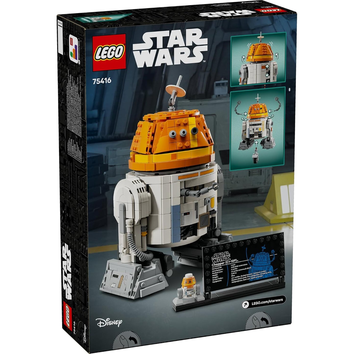 LEGO Star Wars 75416 Chopper (C110P) Astromech Droid  Buildable Display Model for Ages 10+