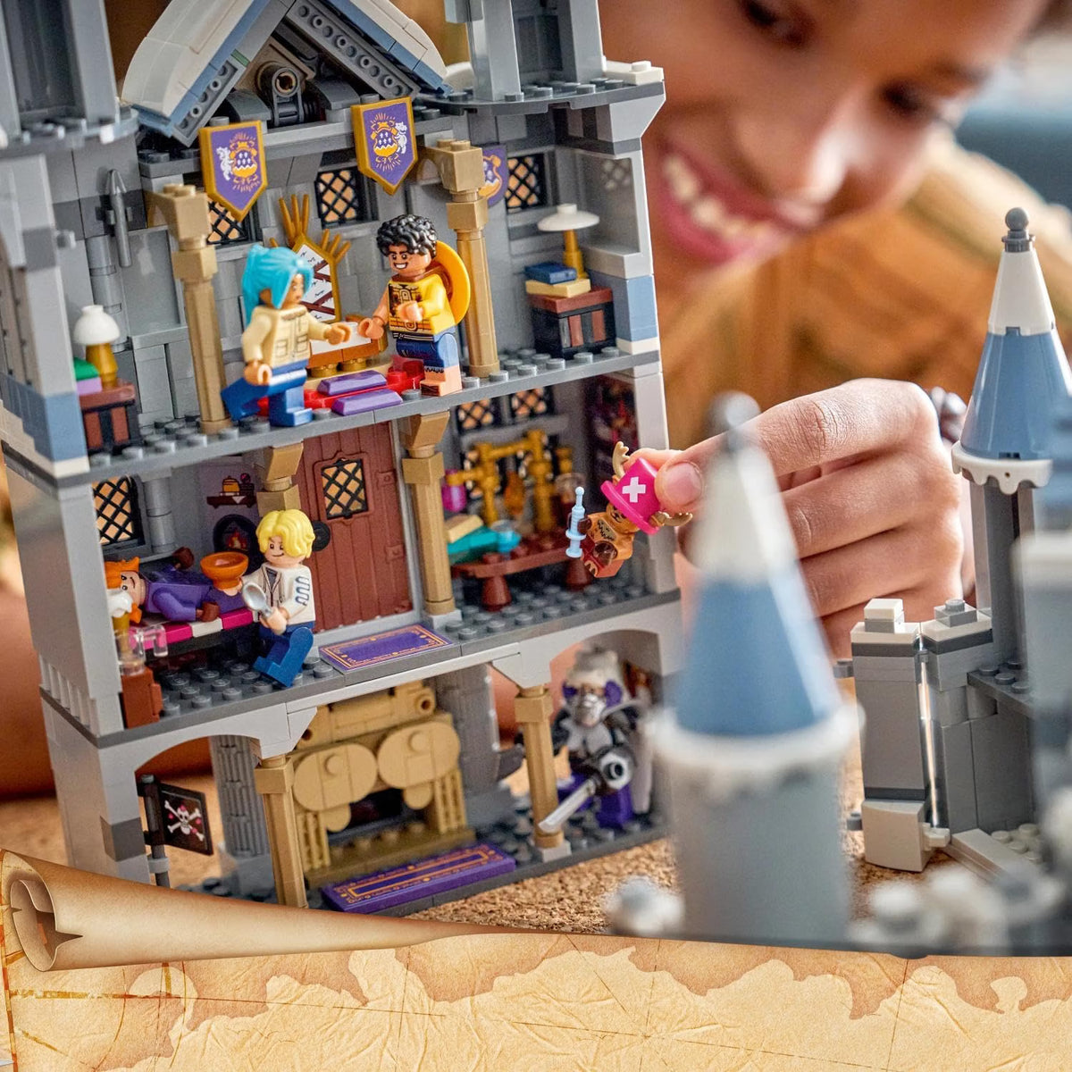 LEGO 75645 ONE PIECE Battle at Drum Castle – Castle Playset with Luffy, Nami, Sanji, Vivi, Chopper & Wapol, Ages 9+