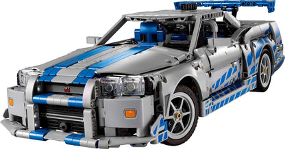 LEGO 42210 Technic 2 Fast 2 Furious Nissan Skyline GT-R (R34) Car Building Set (1410 Pieces)
